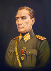 mesh kumaş atatürk posteri
